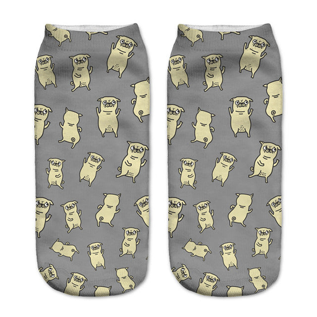 Cute Dancing Pug Socks