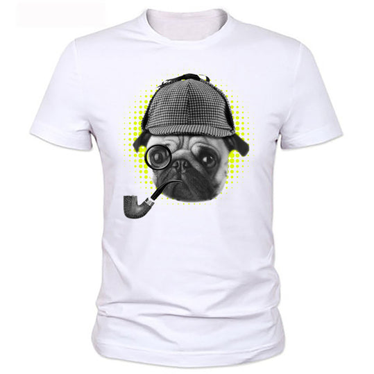 Sherlock Pug Mens T-Shirt