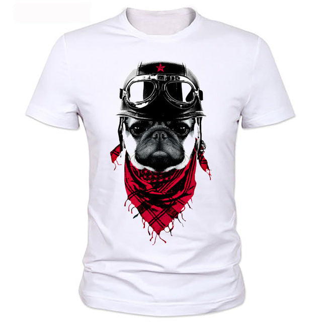 Anarchist Pug Mens T-shirt