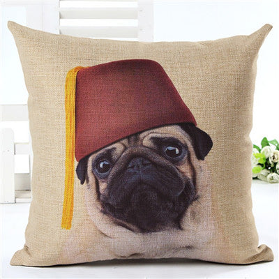Pug Fez Cushion