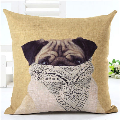 Gangsta Pug Cushion